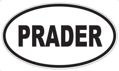 PRADER - Oval Sticker