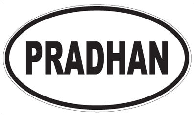 PRADHAN - Oval Sticker