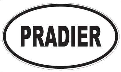 PRADIER - Oval Sticker