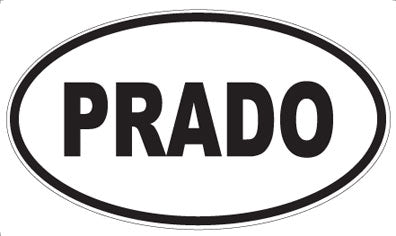 PRADO - Oval Sticker