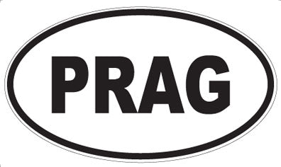 PRAG - Oval Sticker