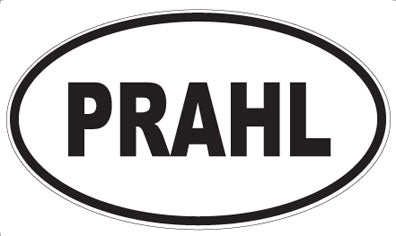 PRAHL - Oval Sticker