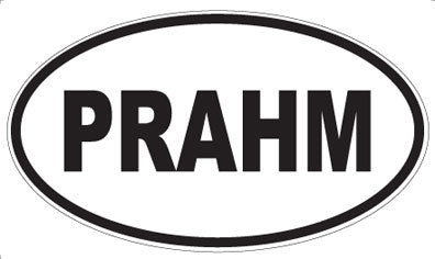 PRAHM - Oval Sticker