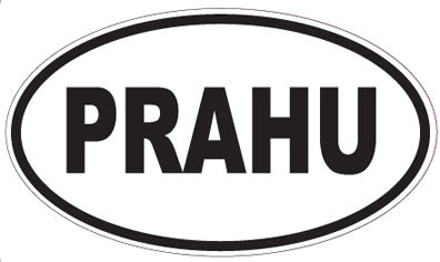 PRAHU - Oval Sticker