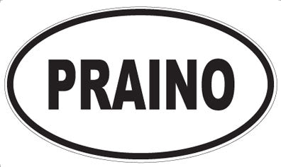 PRAINO - Oval Sticker