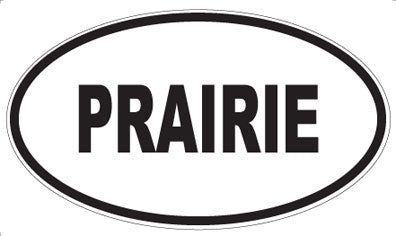 PRAIRIE - Oval Sticker