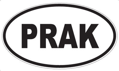 PRAK - Oval Sticker