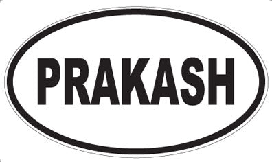 PRAKASH - Oval Sticker