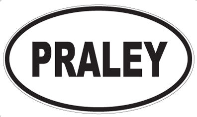 PRALEY - Oval Sticker