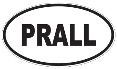 PRALL - Oval Sticker