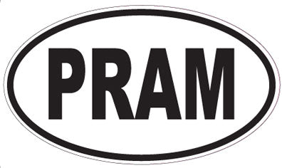 PRAM - Oval Sticker