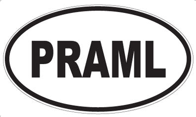 PRAML - Oval Sticker