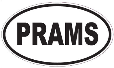 PRAMS - Oval Sticker
