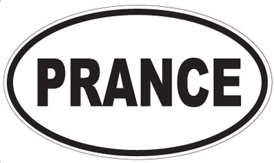 PRANCE - Oval Sticker