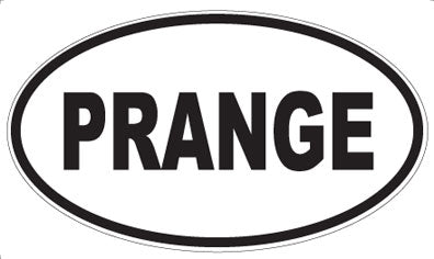 PRANGE - Oval Sticker