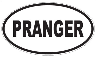 PRANGER - Oval Sticker