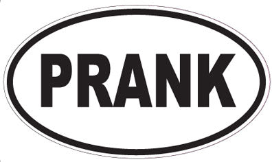 PRANK - Oval Sticker