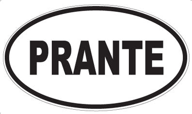 PRANTE - Oval Sticker