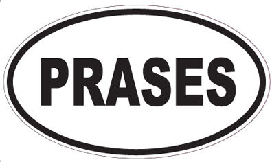 PRASES - Oval Sticker