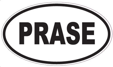 PRASE - Oval Magnet