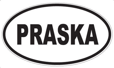 PRASKA - Oval Sticker