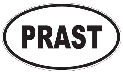 PRAST - Oval Sticker