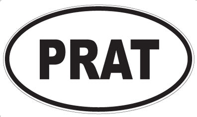 PRAT - Oval Sticker