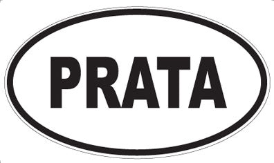 PRATA - Oval Sticker