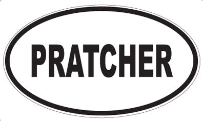 PRATCHER - Oval Sticker