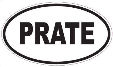 PRATE - Oval Sticker