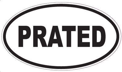 PRATED - Oval Sticker
