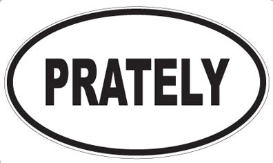 PRATELY - Oval Sticker