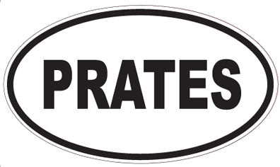 PRATES - Oval Sticker