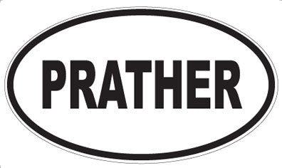 PRATHER - Oval Sticker