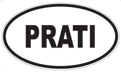 PRATI - Oval Sticker