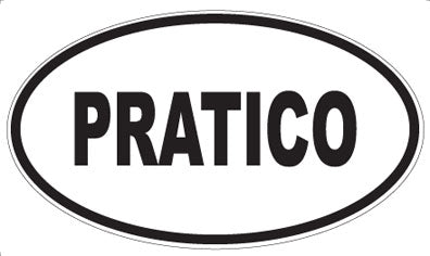 PRATICO - Oval Sticker