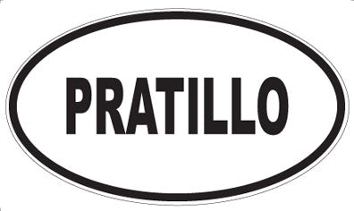 PRATILLO - Oval Sticker