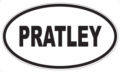 PRATLEY - Oval Sticker