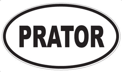 PRATOR - Oval Sticker