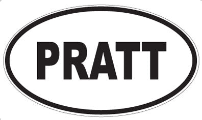 PRATT - Oval Sticker