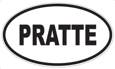 PRATTE - Oval Sticker