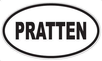 PRATTEN - Oval Sticker