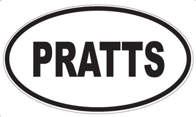 PRATTS - Oval Sticker