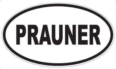 PRAUNER - Oval Sticker