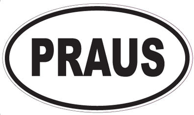 PRAUS - Oval Sticker