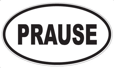 PRAUSE - Oval Sticker