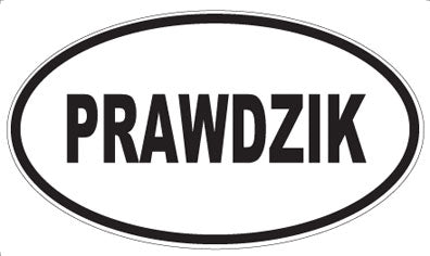 PRAWDZIK - Oval Sticker