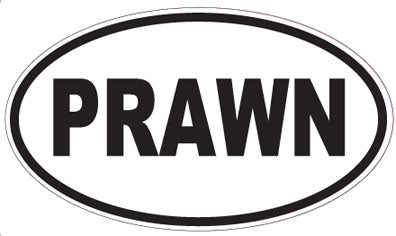 PRAWN - Oval Magnet
