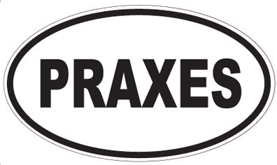 PRAXES - Oval Sticker