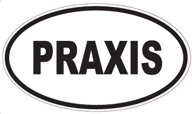 PRAXIS - Oval Sticker
